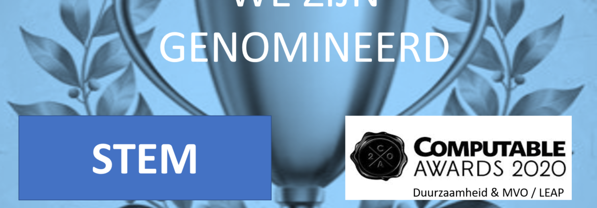 Nominatie Computable Awards 2020 Duurzaamheid